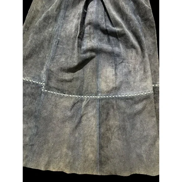 Vtg 70s Char Vest Duster Jacket Hand painted Floral Flower Boho Hippie Hippy - Picture 13 of 16